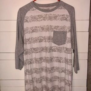 Retrofit 3/4 sleeve baseball T-Shirt